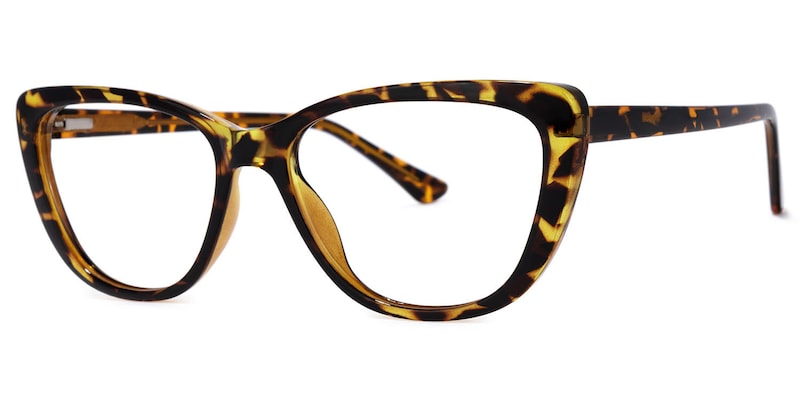 Qamar Cateye Tortoise Glasses | Zeelool Glasses1