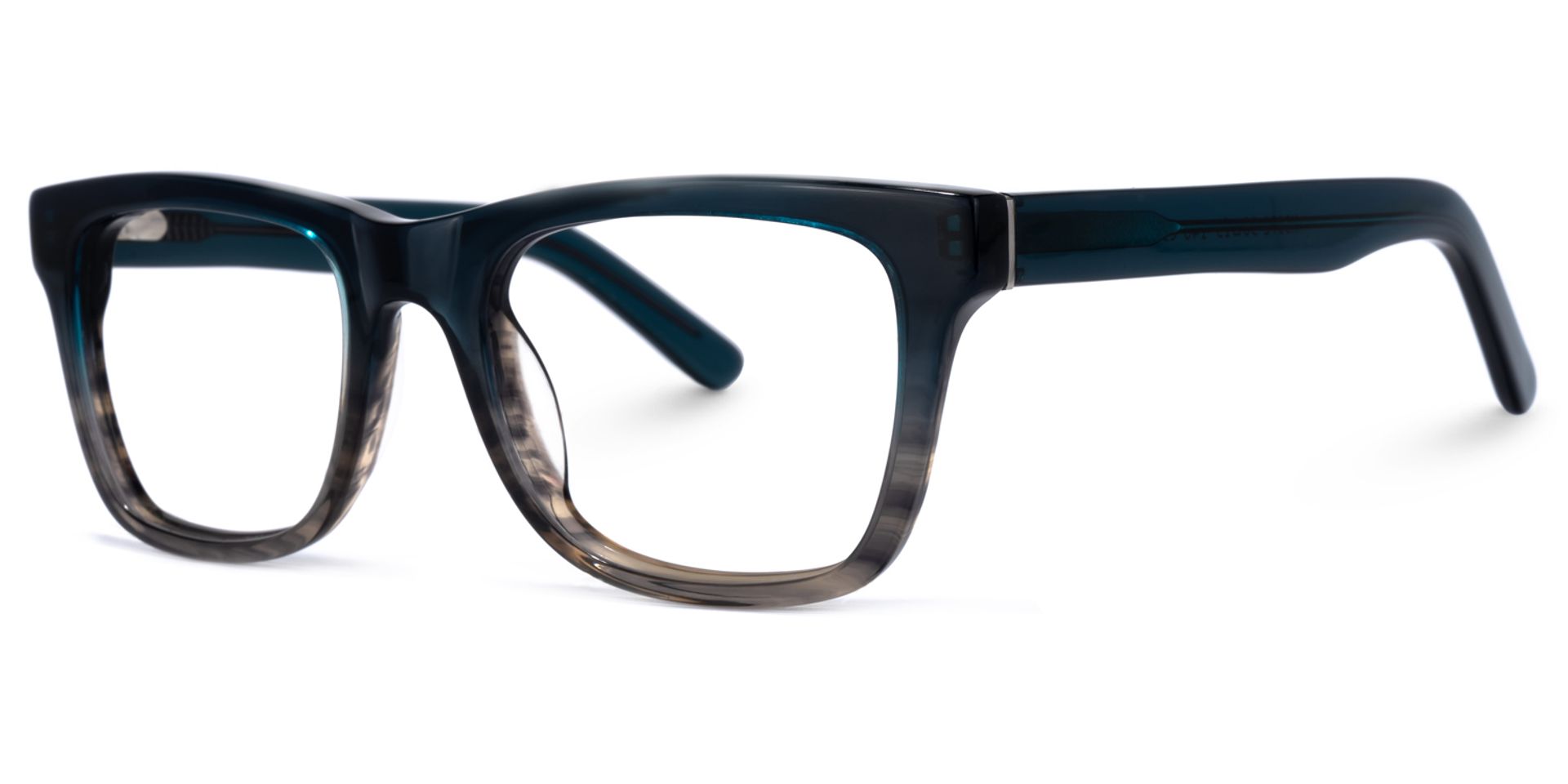 Jackson Rectangle Dark-Blue Glasses | Zeelool Glasses1