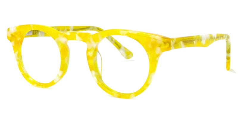 Round Light Tortoise Glasses1