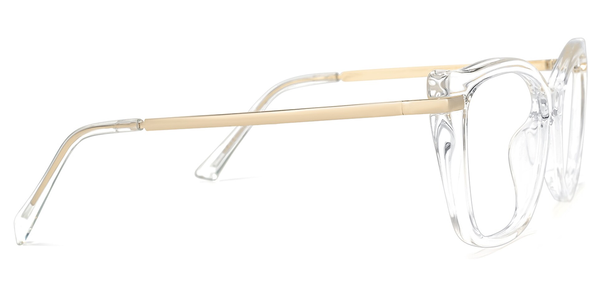 Wesby Cateye Crystal Glasses | Zeelool Glasses2