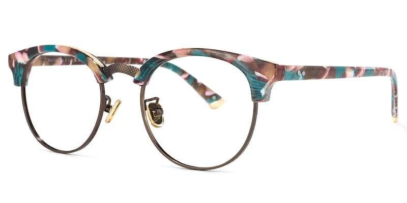 Grady Browline Floral Glasses | Zeelool Glasses1