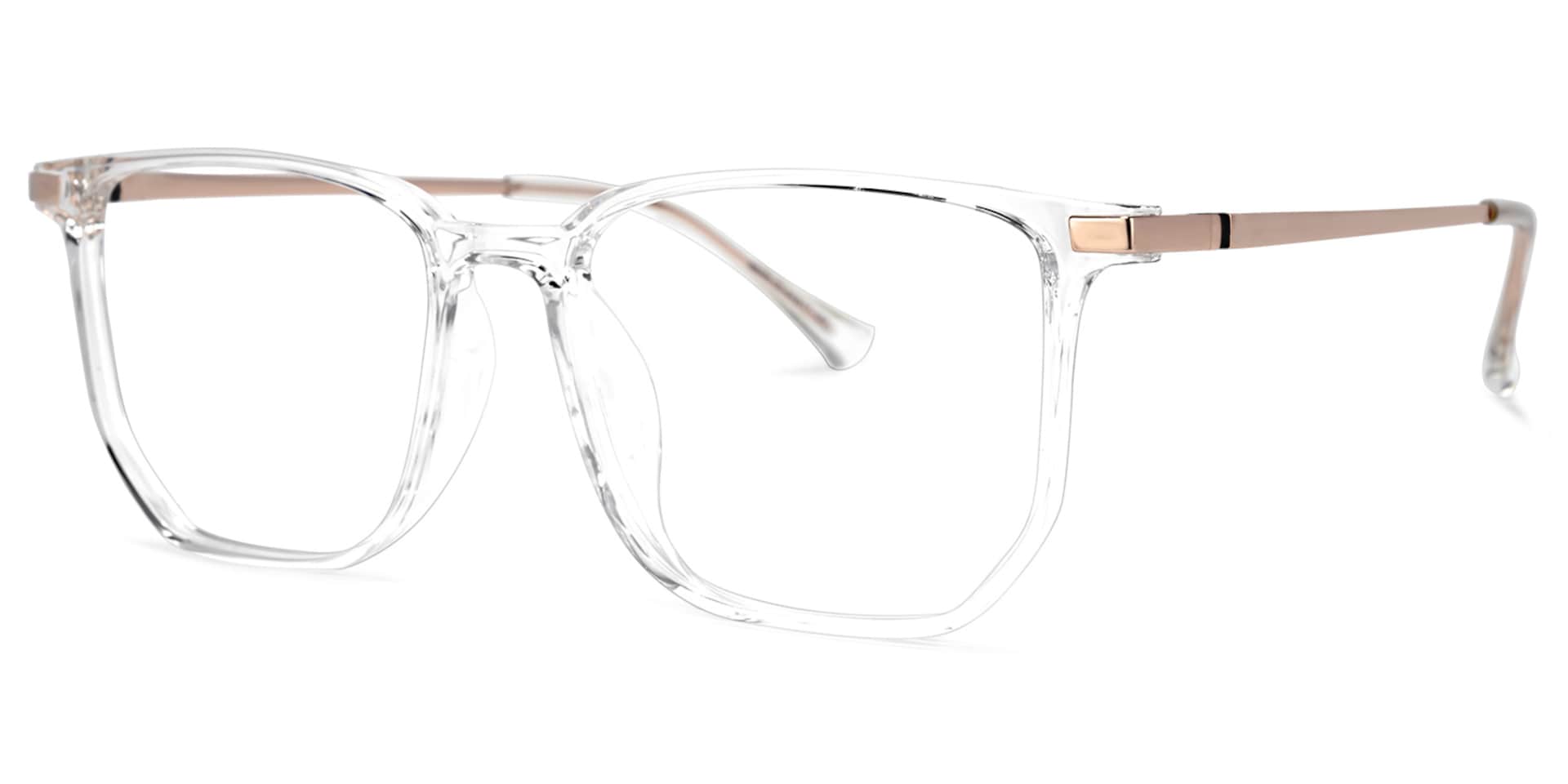 Fezell TR90 Square Crystal Frame Glasses | Zeelool Optical1