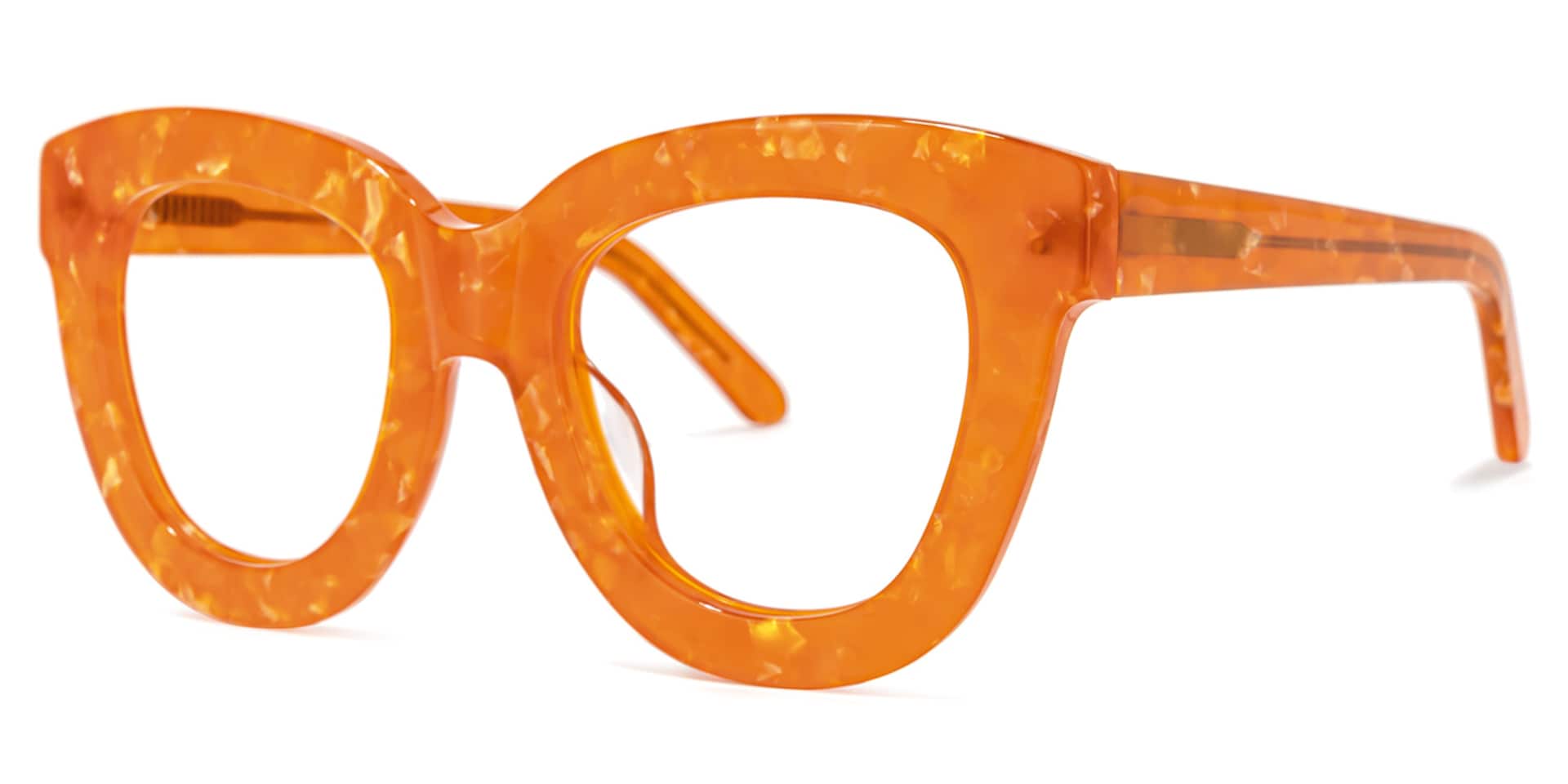 Mercado Cateye Orange Glasses | Zeelool Glasses1