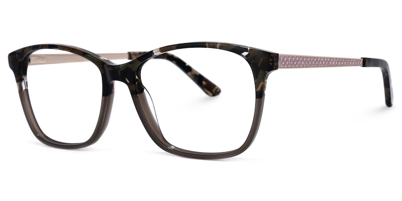 Shakeria Square Two-Tone Glasses | Zeelool Glasses1