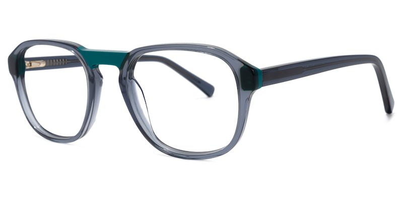 Merritt Square Gray Glasses | Zeelool Glasses1