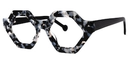 Barreto Geometric Marble Glasses1