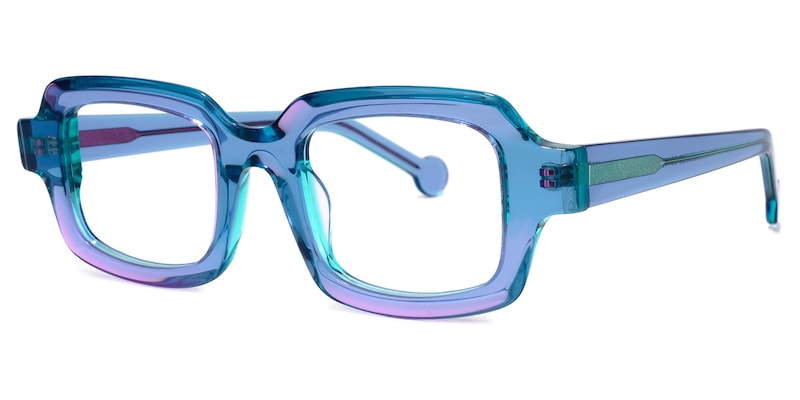 Rune Square Purple Glasses | Zeelool Glasses1