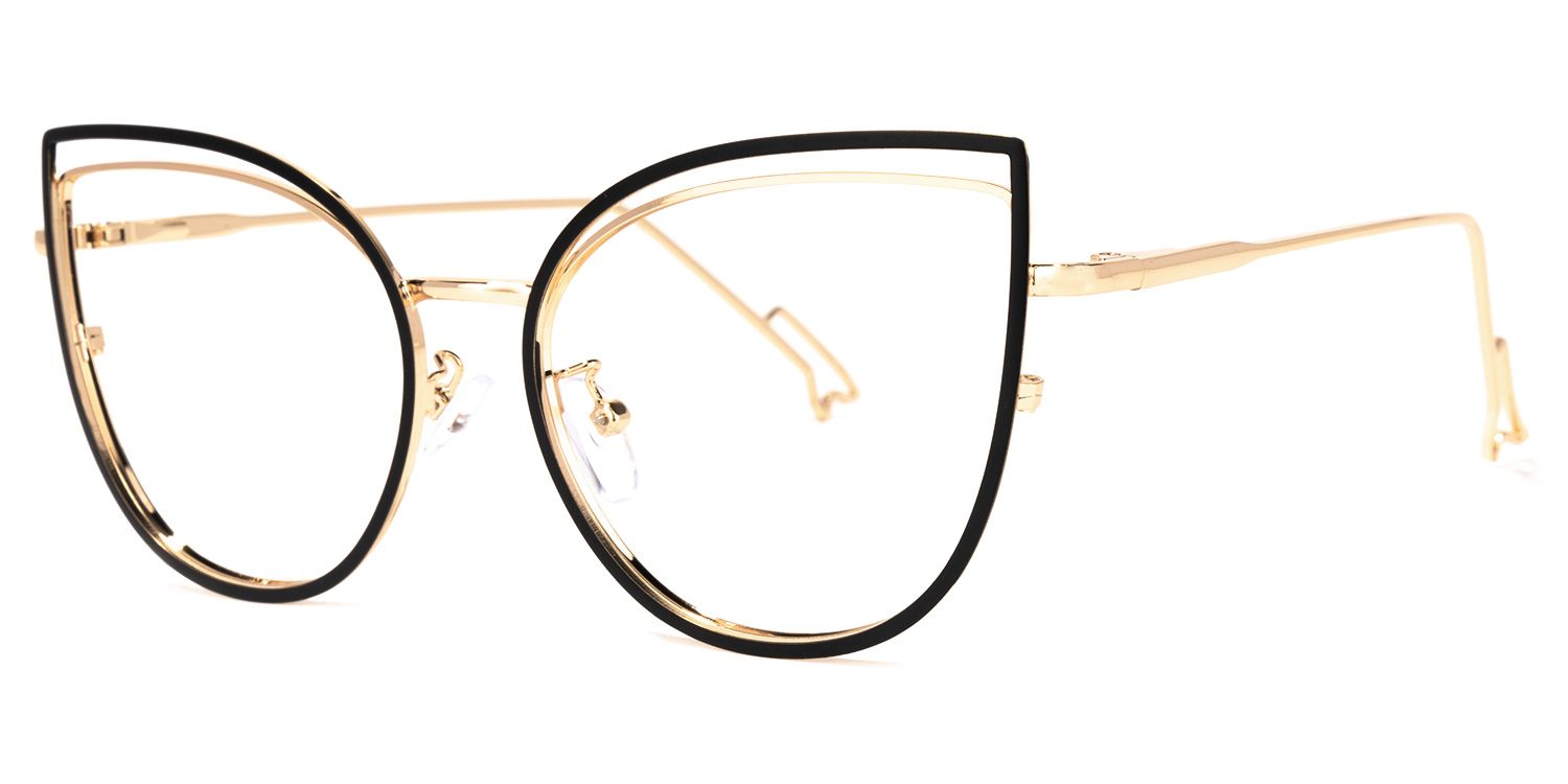 Spivey Cateye Black Glasses | Zeelool Glasses1