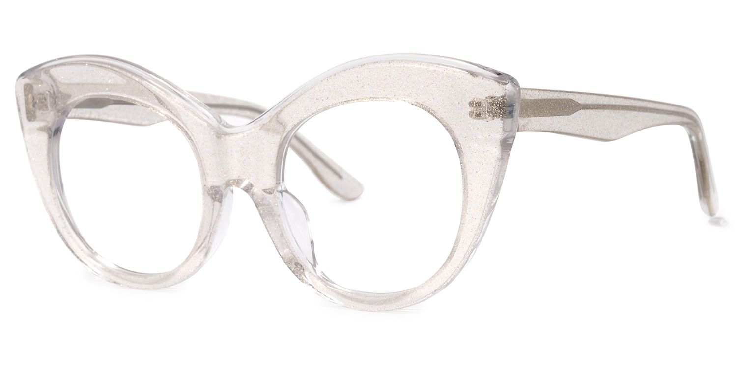 Rosemary Cateye Clear Glasses | Zeelool Glasses1