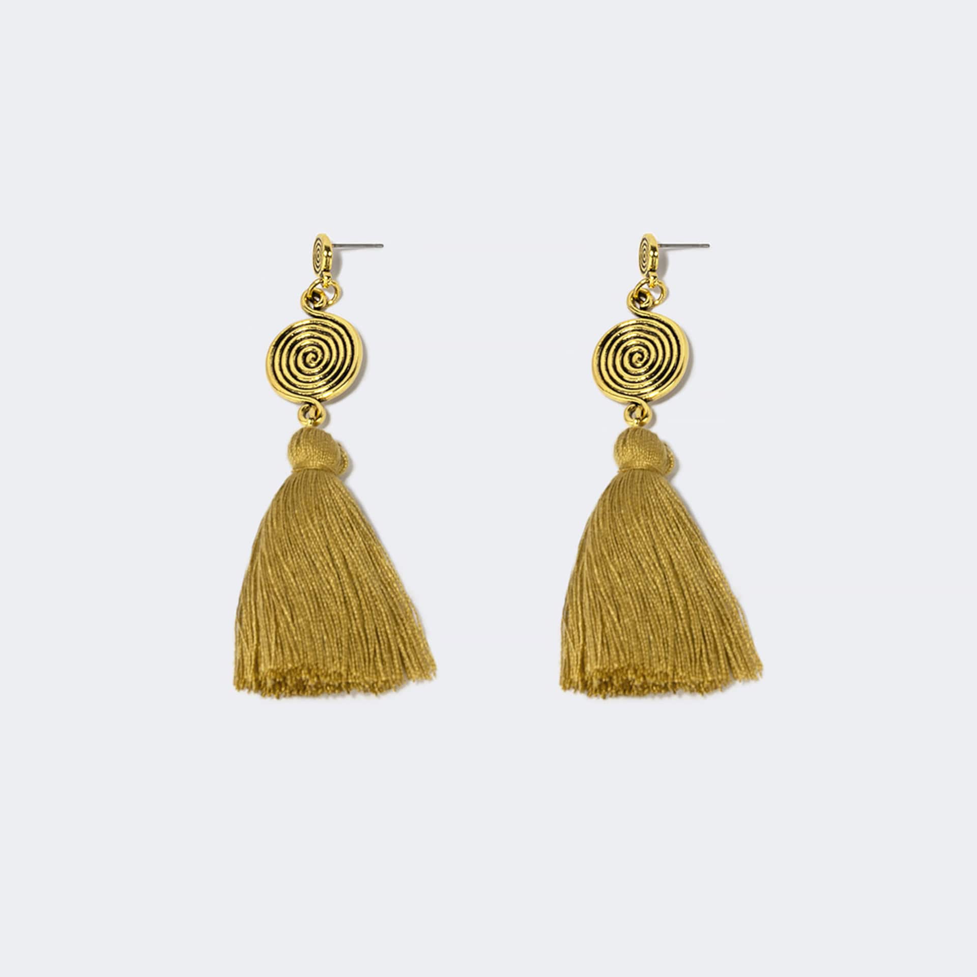 Vogue Bohemian Style Yellow Tassel Earrings | Zeelool Glasses1