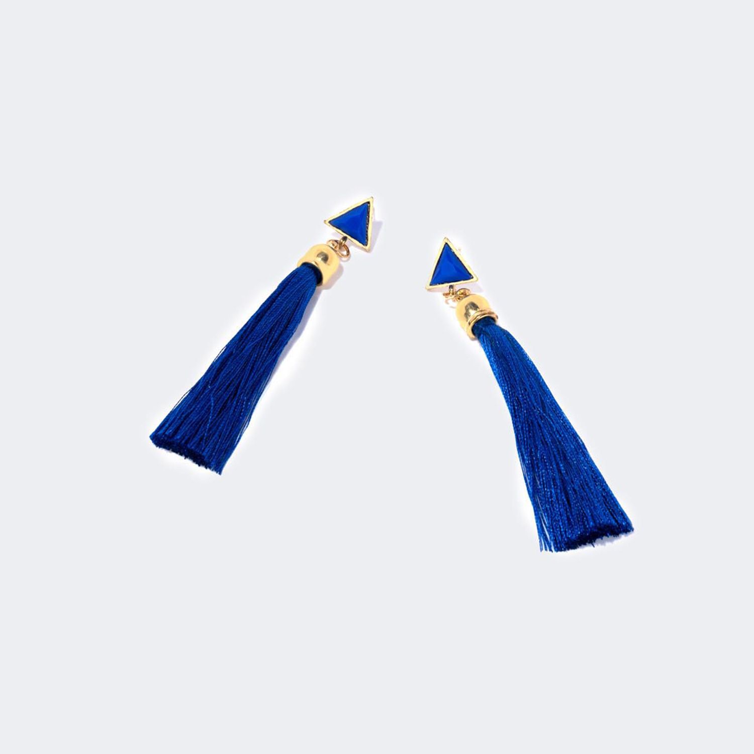 Vogue Bohemian Style Blue Tassel Earrings | Zeelool Glasses0