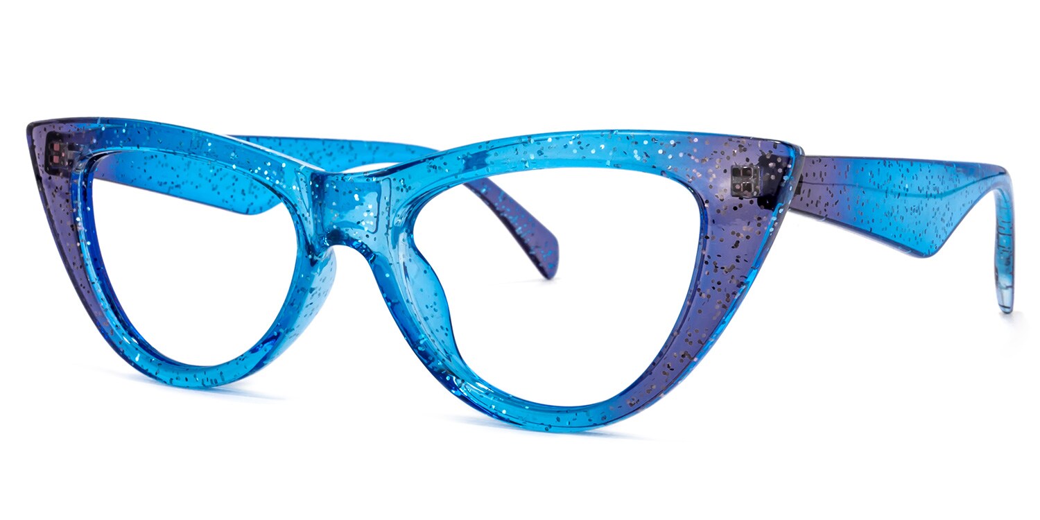Harding Cateye Blue Glasses | Zeelool Glasses1