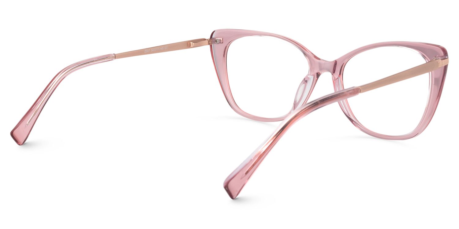 Cat Eye Pink Glasses | Zeelool Glasses5