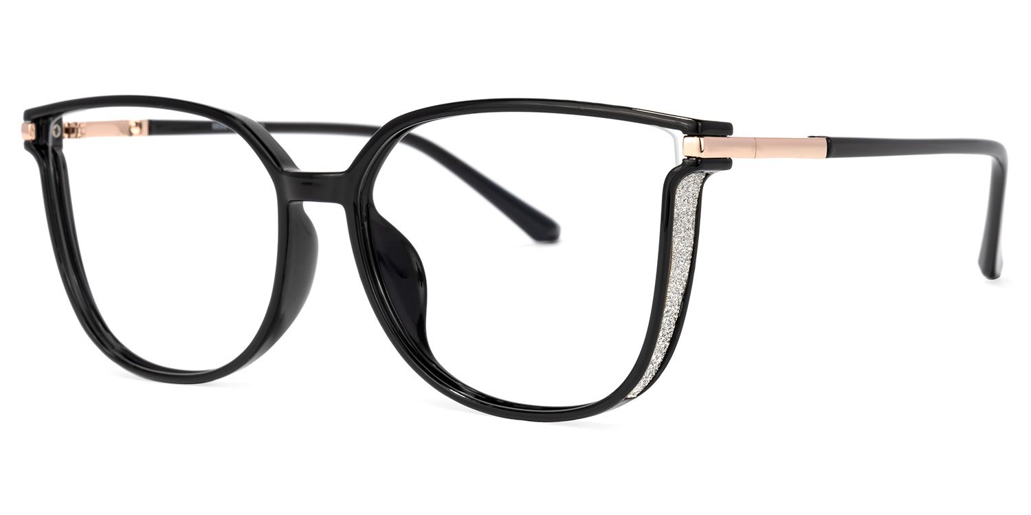 Rodz Square Black Glasses | Zeelool Glasses1