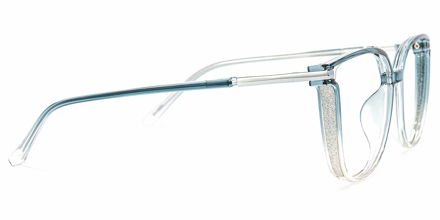 Rodz Square Blue Glasses | Zeelool Glasses3