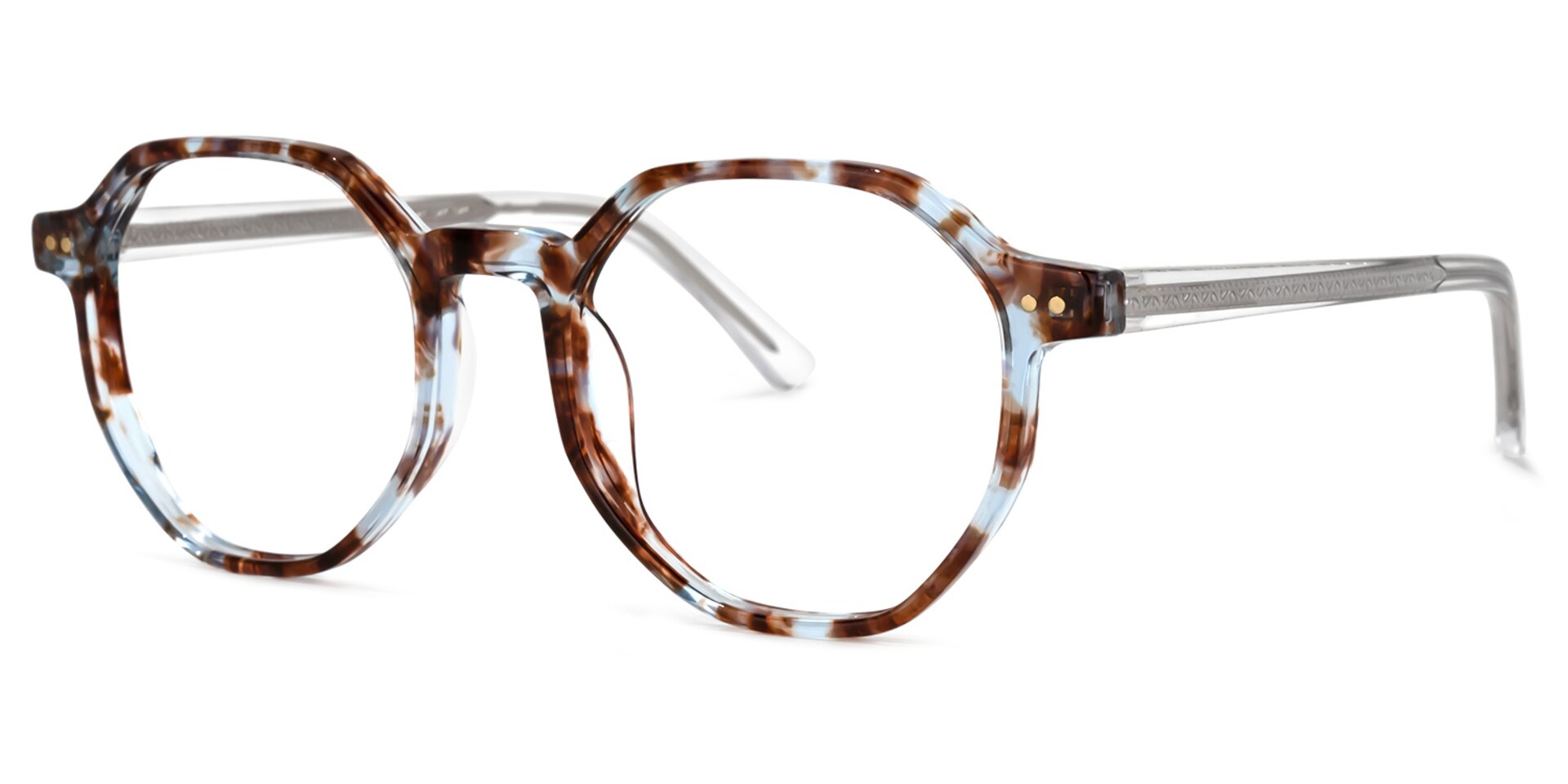 Steven Geometric Floral Glasses | Zeelool Glasses1