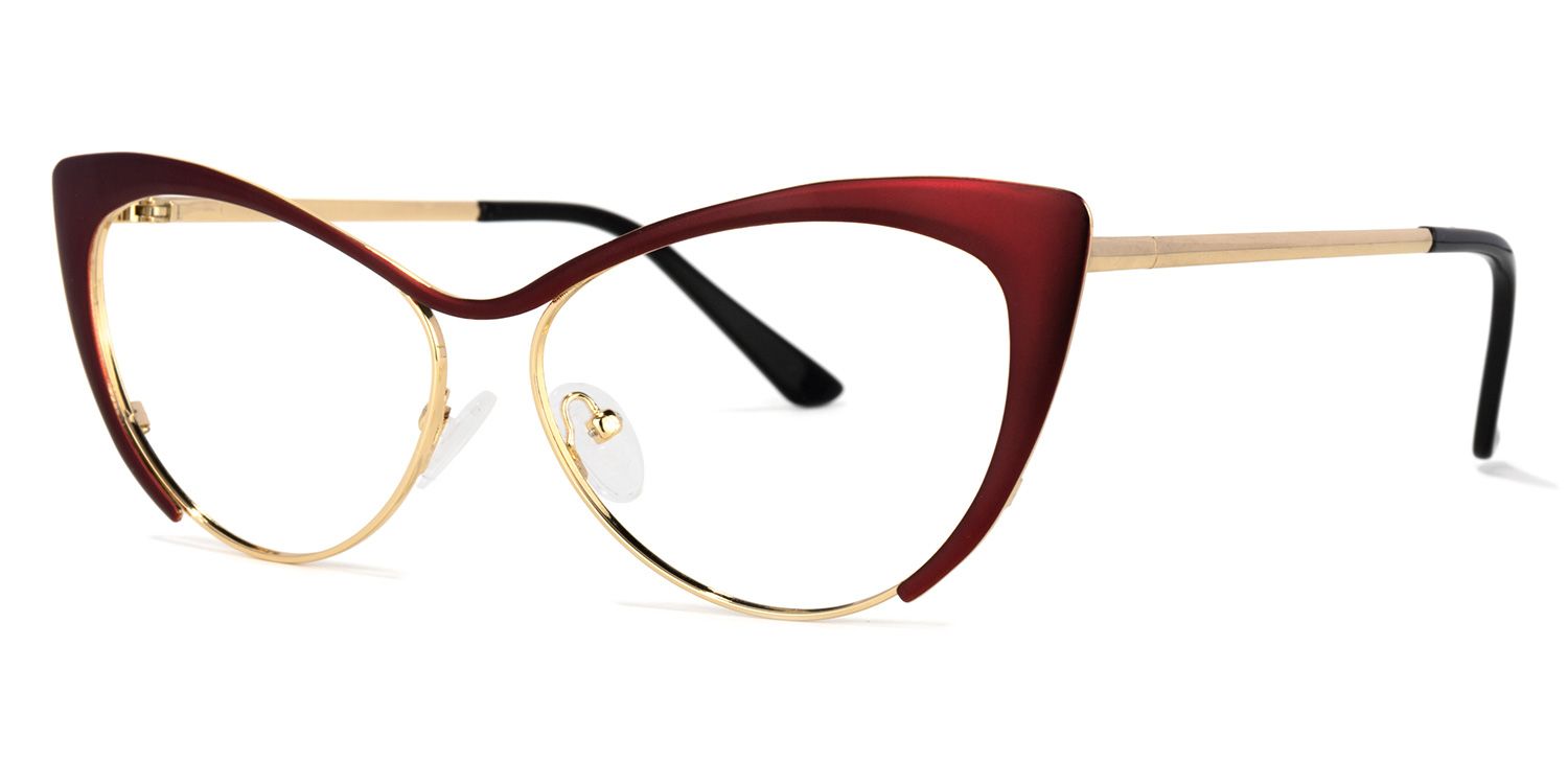 Ellen Cateye Red Glasses | Zeelool Glasses1