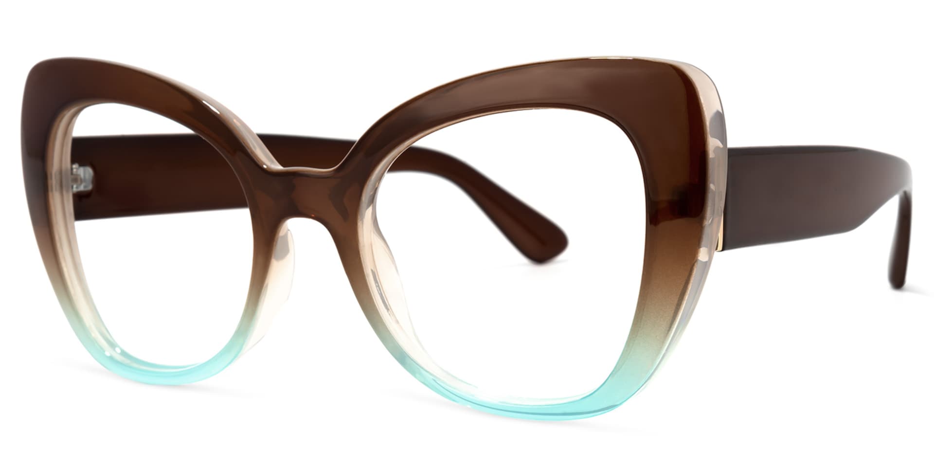 Quanita Cateye Brown Glasses | Zeelool Glasses1