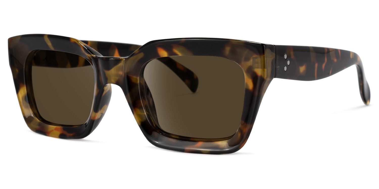 Nevaeh Square Tortoise Sunglasses | Zeelool Glasses1