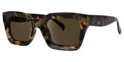 Nevaeh Square Tortoise Sunglasses1