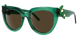 Miguel Cateye Dark-Green Sunglasses1