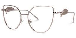 Joshua Silver Cat eye Glasses1