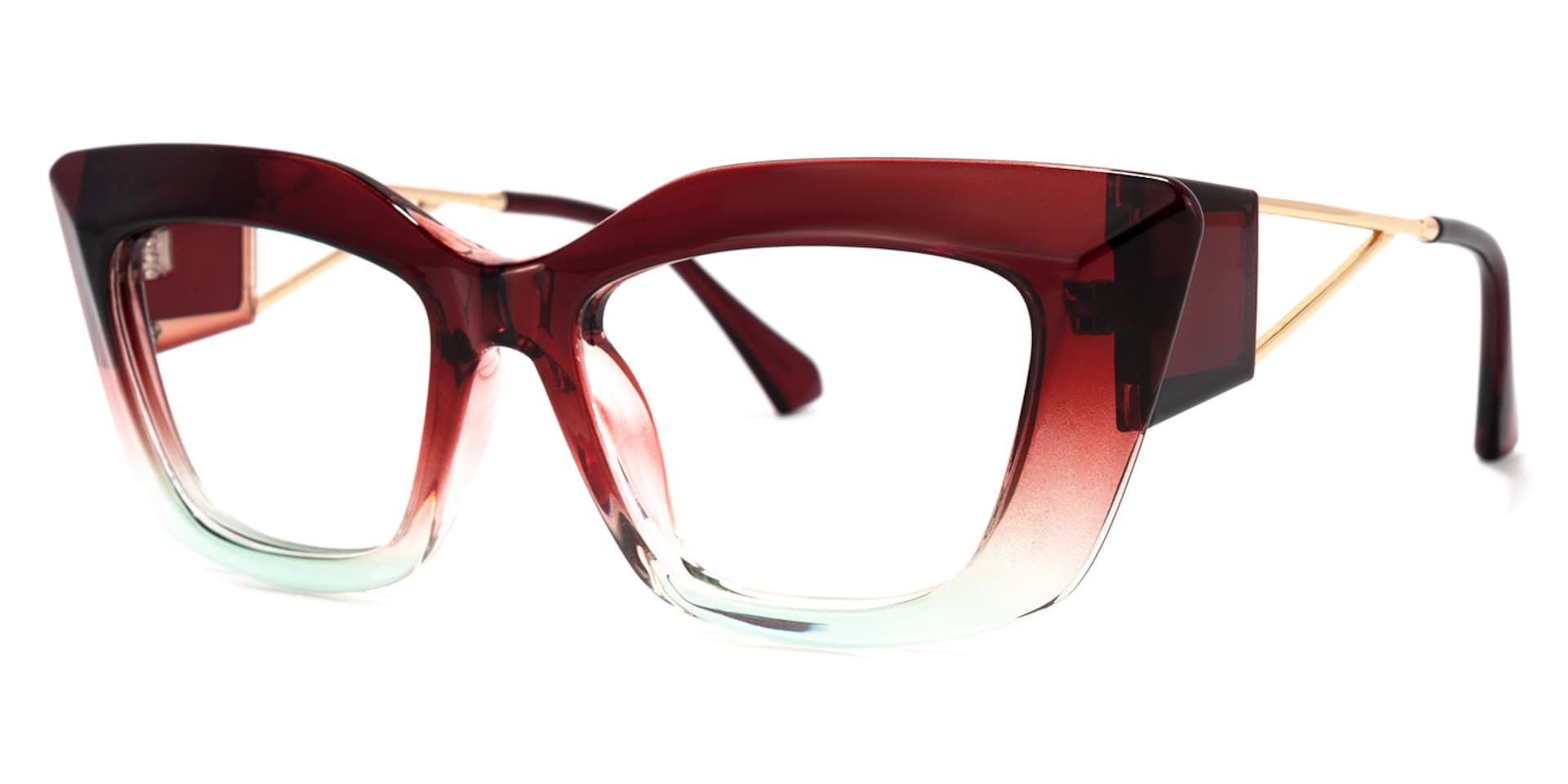 Ferrer Cateye Red Glasses | Zeelool Glasses1