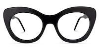 Maria Cat-eye Black Glasses0