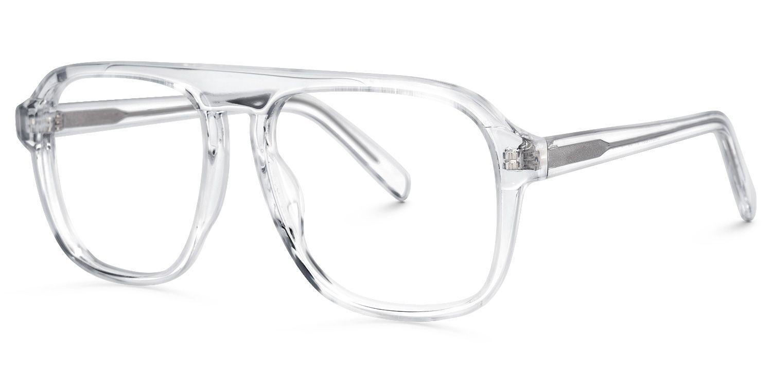 Shane Geometric Clear Glasses | Zeelool Glasses1