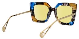 Qatar Square Blue/Black Sunglasses3