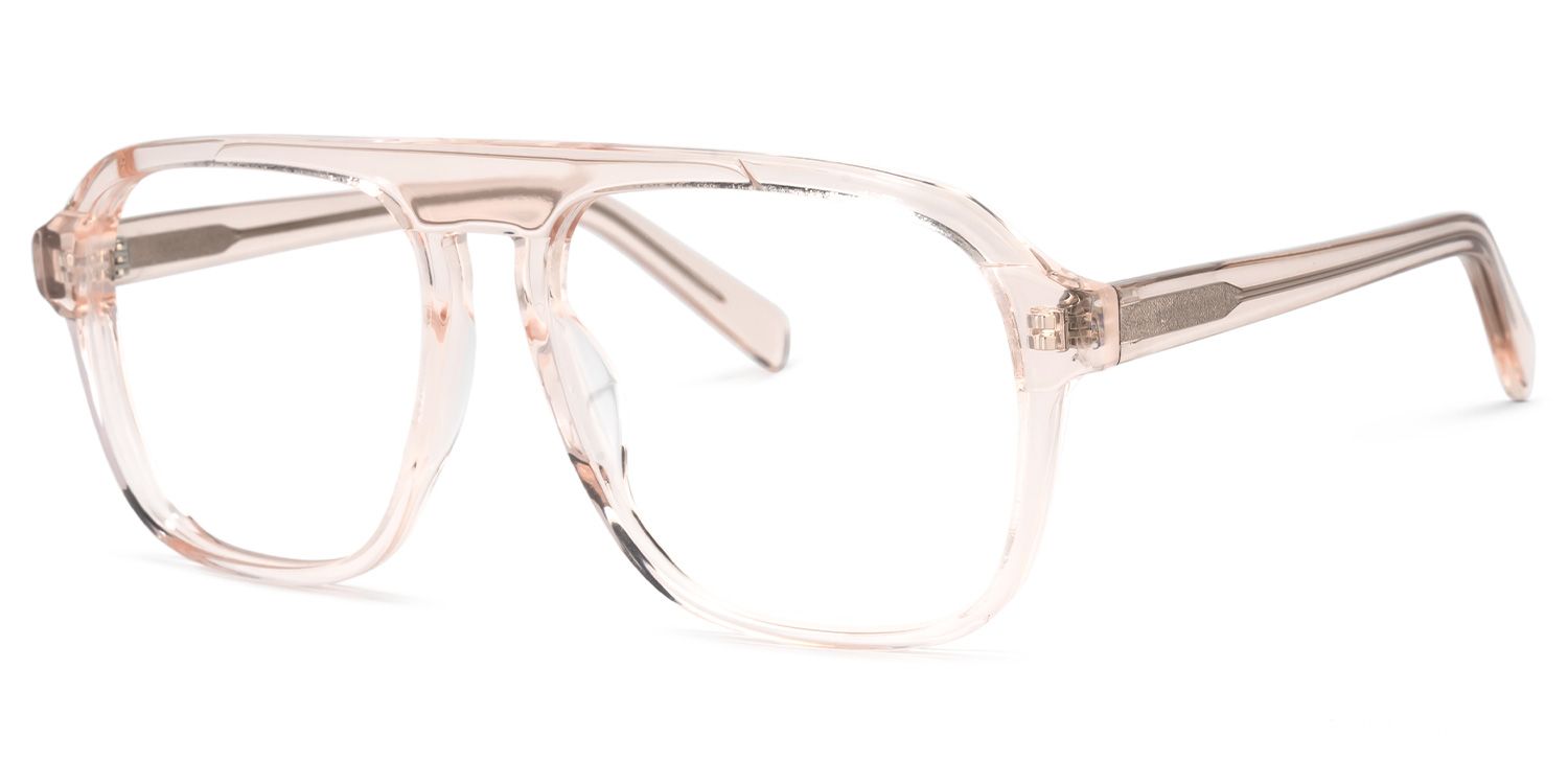 Shane Geometric Beige Glasses | Zeelool Glasses1