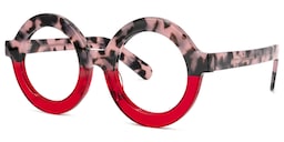 Calhoun Round Two-Tone Glasses1