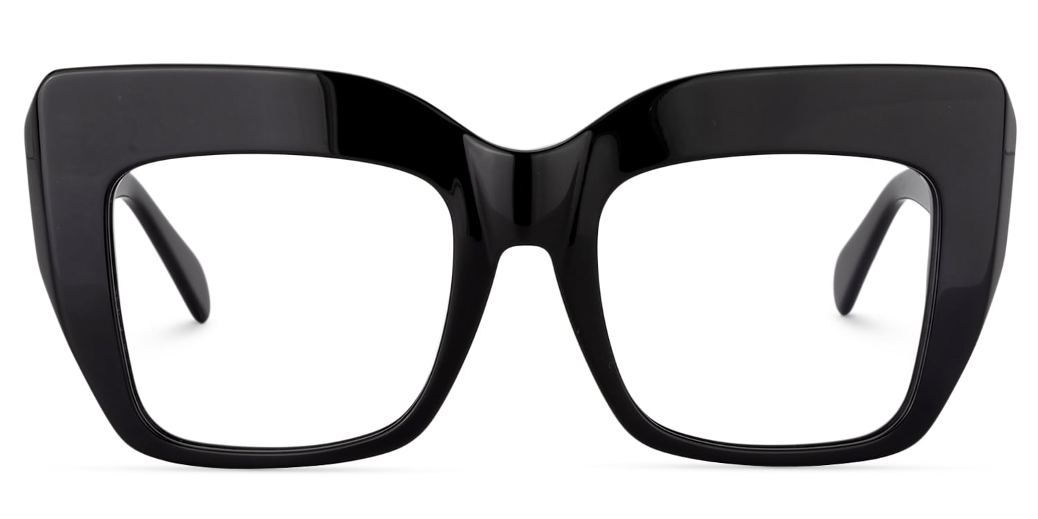 Charmaine Cat Eye Black Glasses