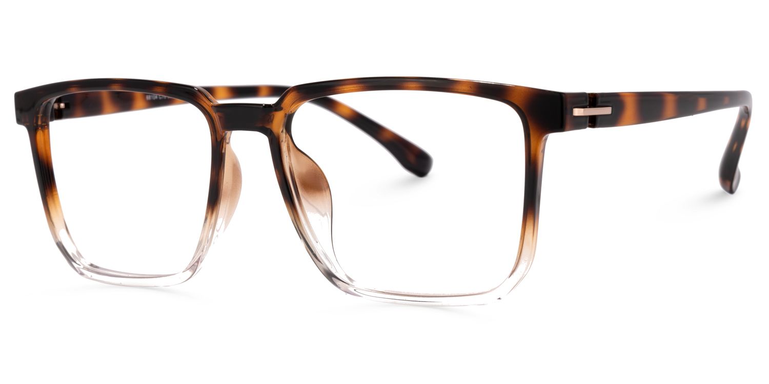 Zavala Rectangle Tortoise Glasses | Zeelool Glasses1