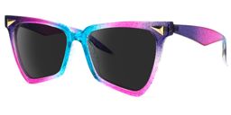 Cicely Geometrical Purple Sunglasses1