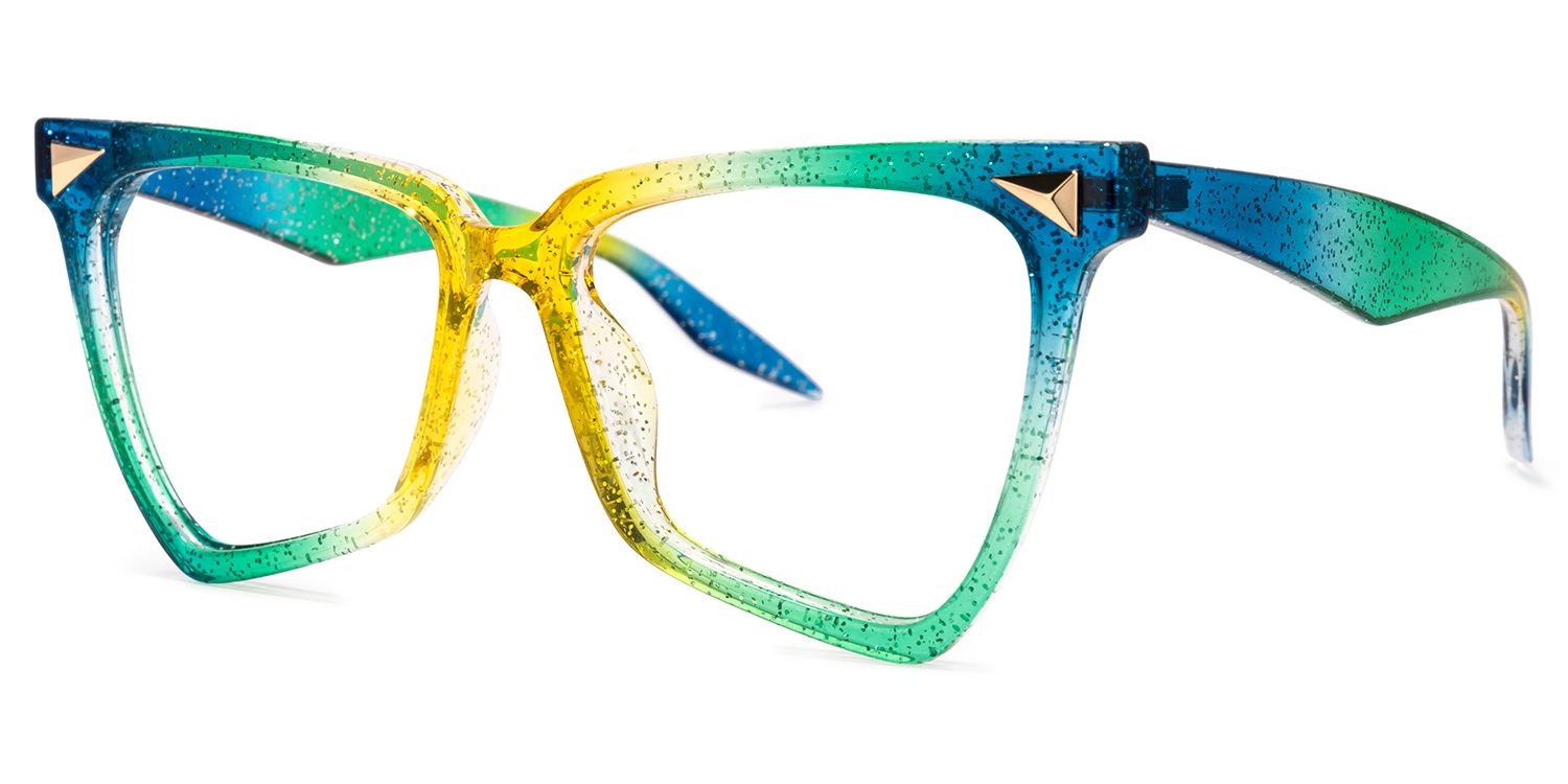 Geometrical Rainbow Eyeglasses | Zeelool Glasses1