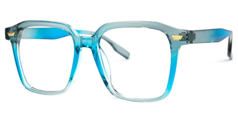 Rivera Square Blue Glasses | Zeelool Glasses1