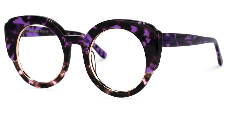 Schwan Cateye Purple-Tortoise Glasses | Zeelool Glasses1