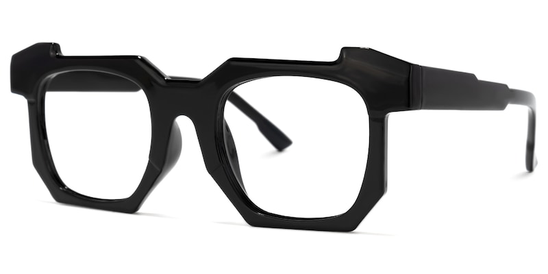 Furlow Square Black Glasses | Zeelool Glasses1