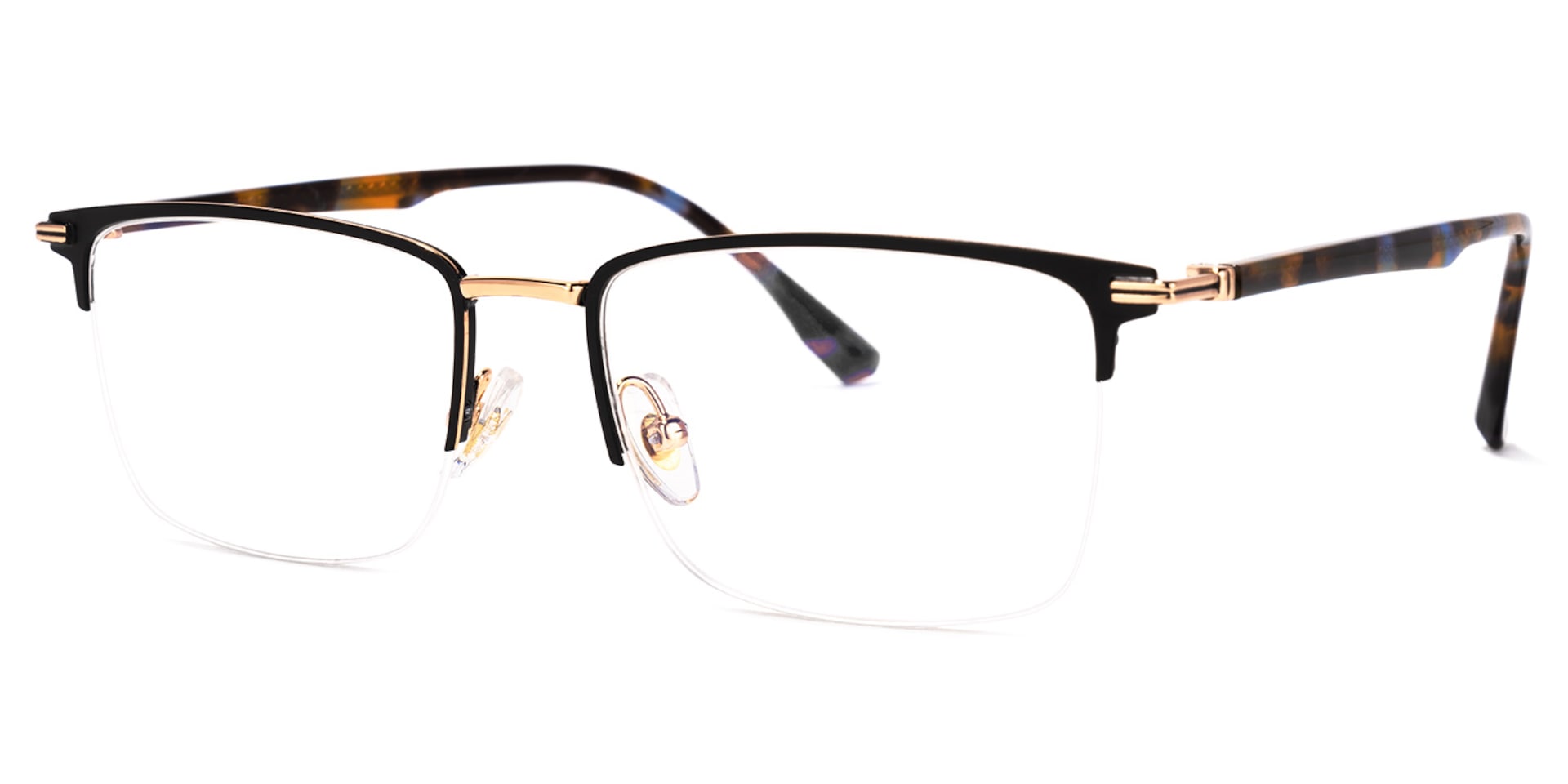 Simms Square Black Glasses | Zeelool Glasses1