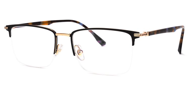 Simms Square Black Glasses