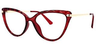 Lucas Cateye Red Glasses1