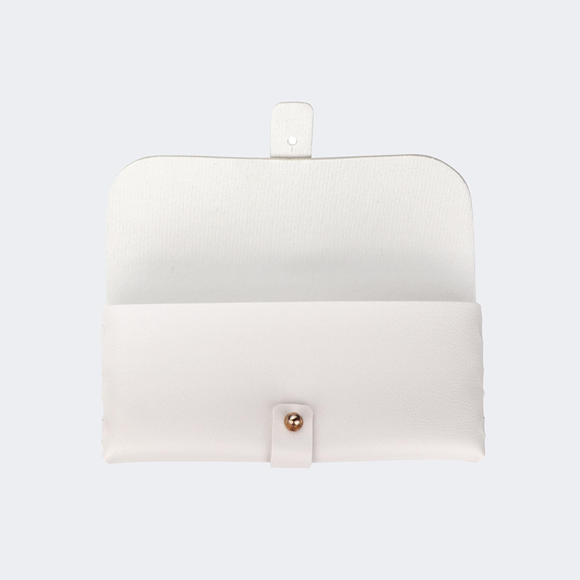 Acc-05 White Man-made Leather Box, Glasses Pocket1