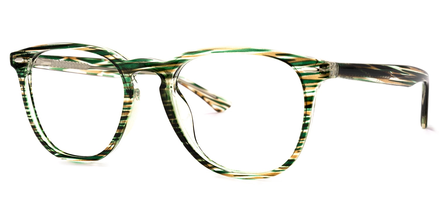 Powell Square Green Glasses | Zeelool Glasses1