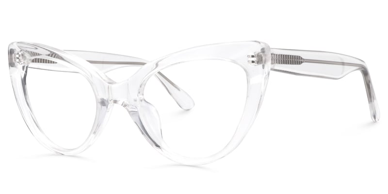 Claudette Cat Eye Crystal Glasses | Zeelool Glasses1