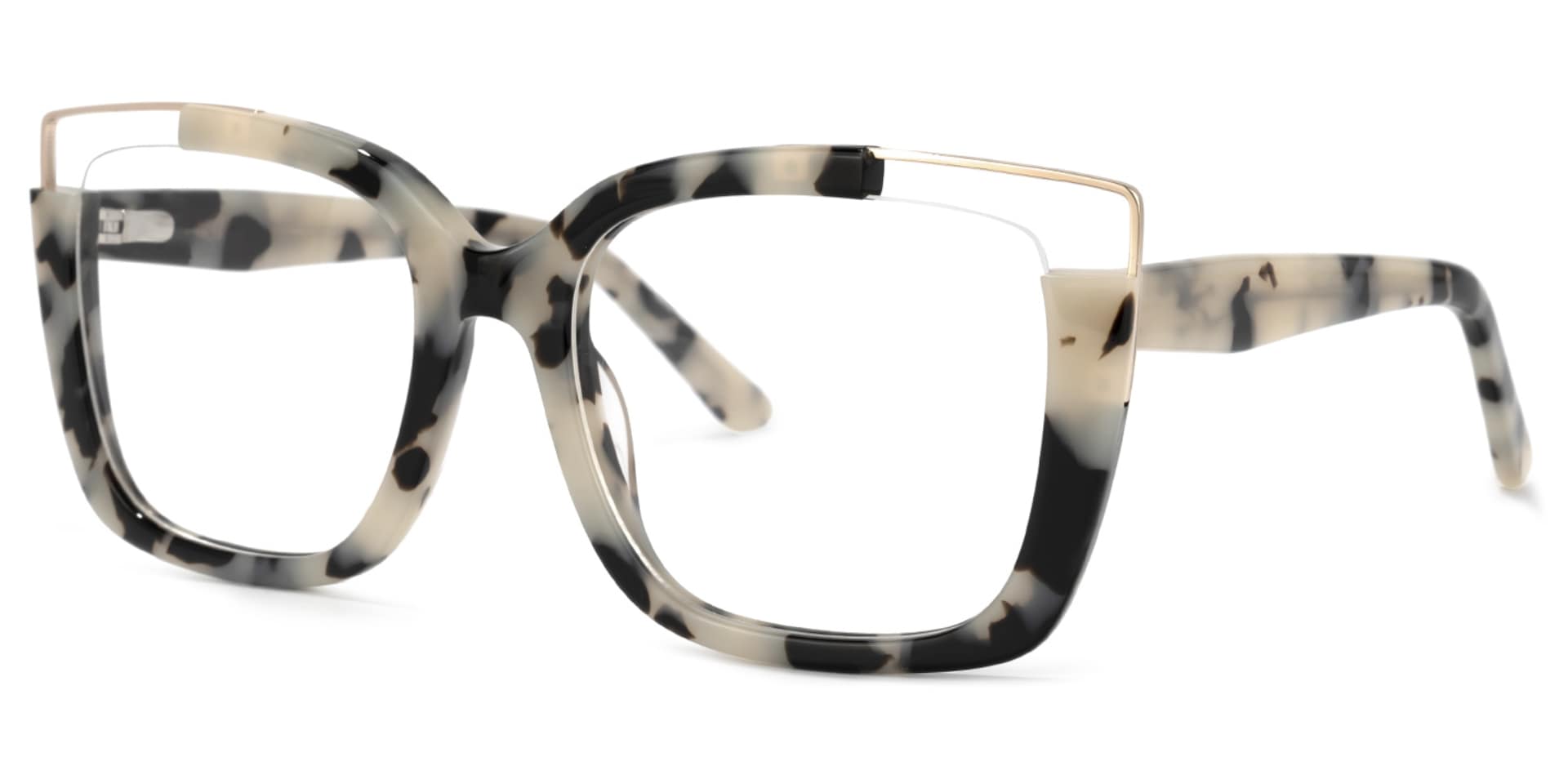 Dortch Square Light-Tortoise Frame Glasses | Zeelool1