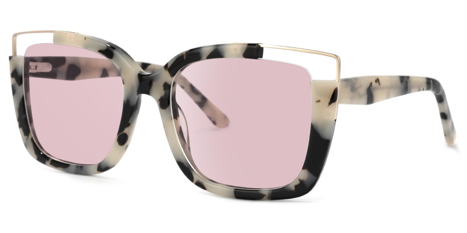 Dortch Square Light-Tortoise Sunglasses | Zeelool Glasses1