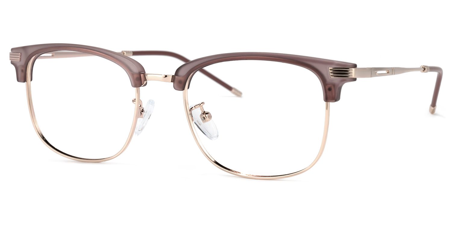Mannella Browline Tawny Glasses | Zeelool Glasses1
