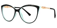 Omari Cateye Black Glasses1