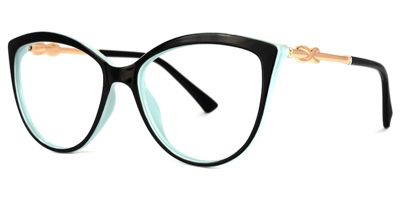 Omari Cateye Black Glasses | Zeelool Glasses1